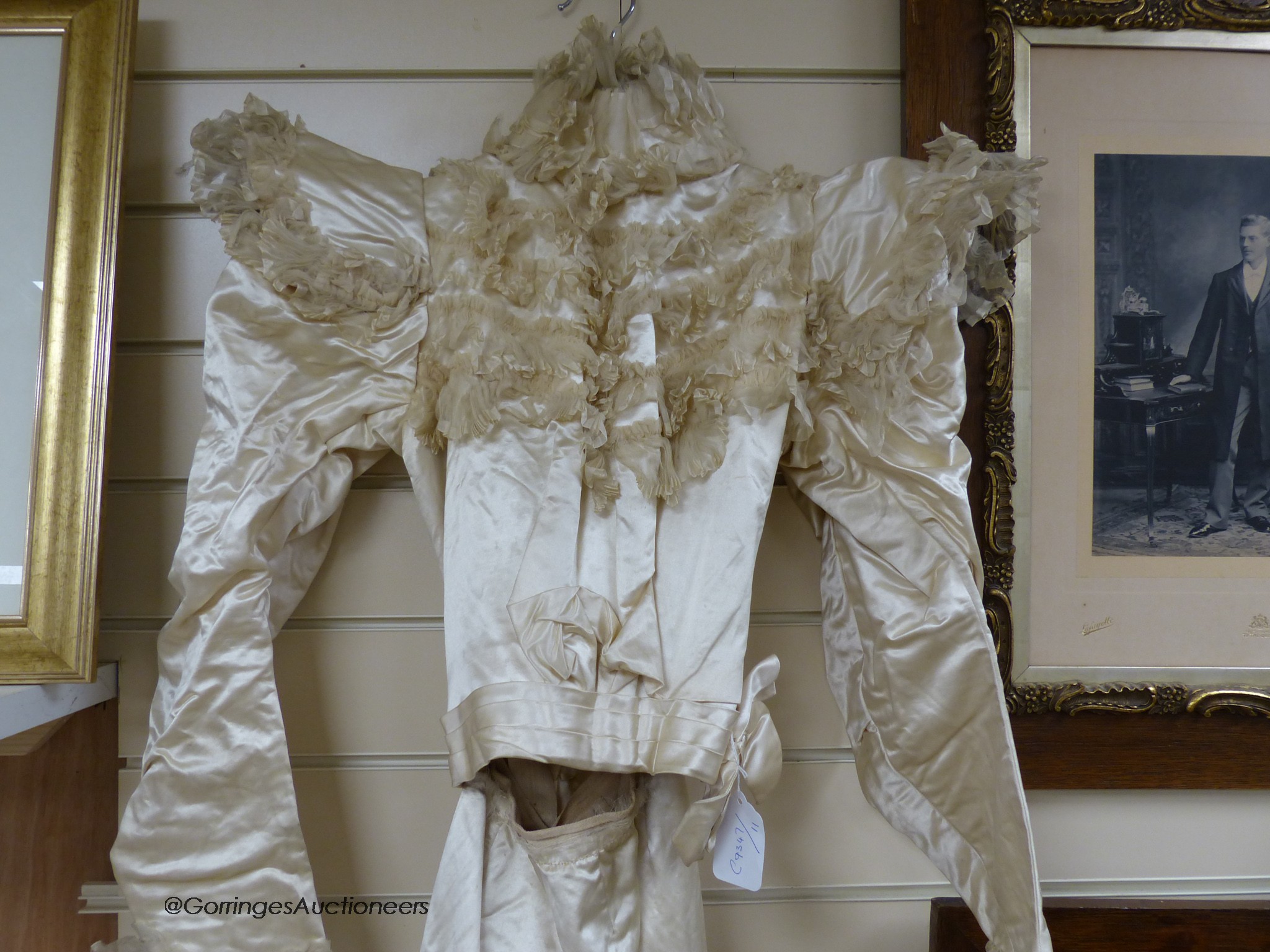 MacCowan's wedding dress with photographs